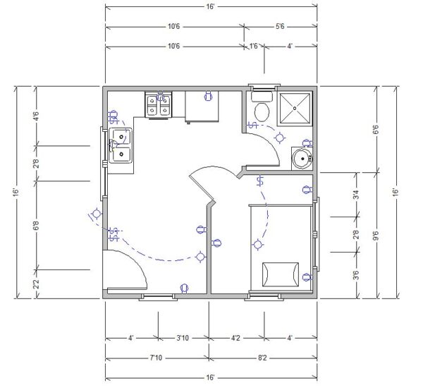 16x16 Finished House - Image 2