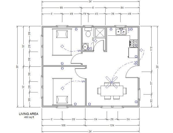 20x24 Finished House - Image 2